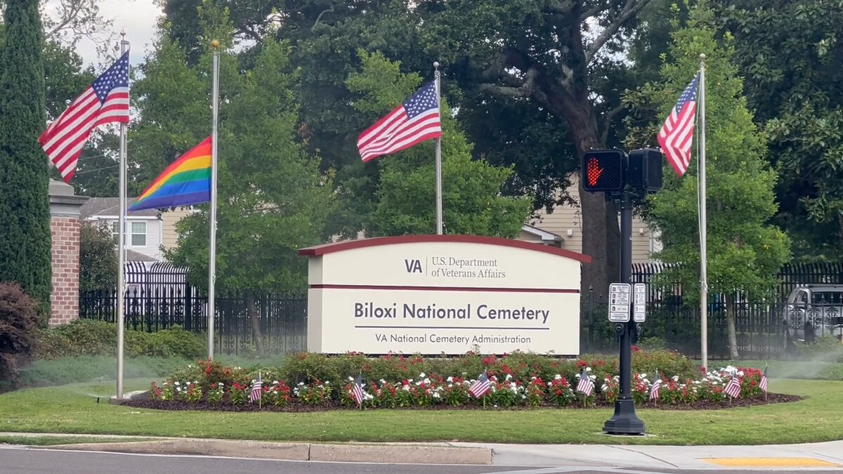 Mississippi’s 4th District Congressman is adding his voice to those calling to remove a rainbow flag flying at the entrance of the Biloxi VA Medical Center. The flag was added to a display of American flags on June 1, to commemorate LGBTQ+ Pride Month. bit.ly/3OYh0Hf?utm_so…