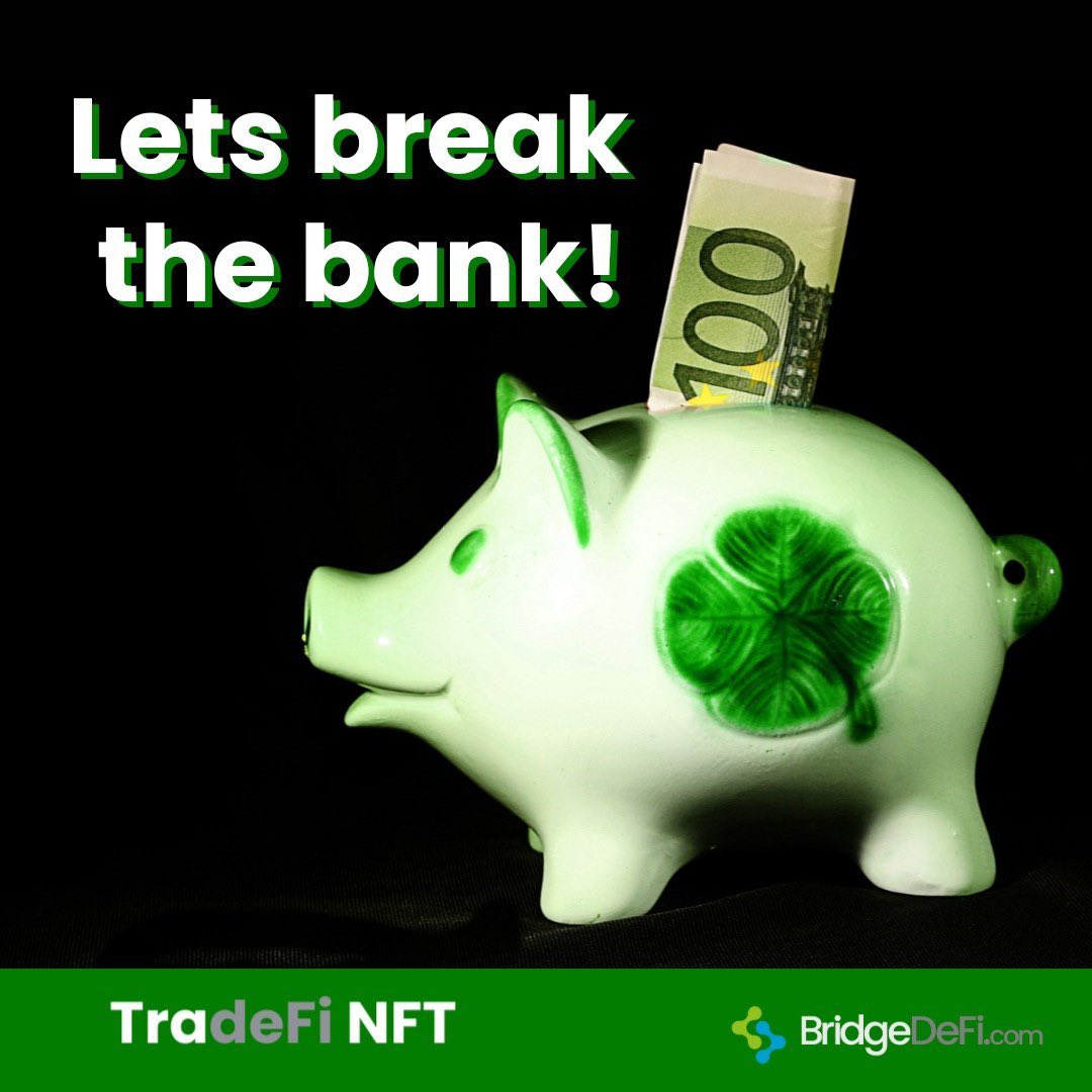 bridge_defi's tweet photo. Are you ready for a bigger piggy bank? BridgeDeFi can show you how.
Our TradeFi NFT gets you an experienced trader to grow your funds.
Click Now!
https://t.co/NeJ5S7Ax83
https://t.co/CEPFgsnvbF
#TradeFi #blockchain #success #growth #freedom #wealth #BridgeDeFi #money https://t.co/NFgHHulMk9
