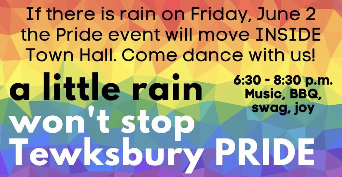 ProgressiveTew1's tweet photo. 🌈🌈🌈🌈🌈🌈🌈🌈🌈🌈🌈🌈 #tewksbury #Pride2023 #PrideMonth https://t.co/YGtOVAKma9
