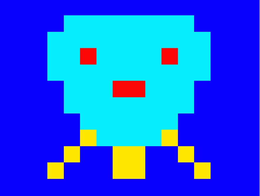 harold_crow's tweet photo. El proceso para crear a "Pulpix" en lenguaje de maquina.
1) Diseño
2) Dibujo para hacer calculos de colores
3) excel  para calcular posiciones de memoria
4) Escribir el codigo maquina
5) Resultado final en el ordenador
#lowLevelCoding https://t.co/Ua2gpxlowR