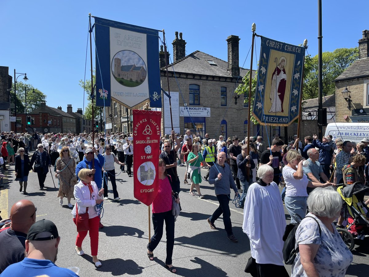 Thanks to <a href="/greenfield_band/">Greenfield Band</a> for walking with Christ Church Friezland &amp; Lydgate this morning