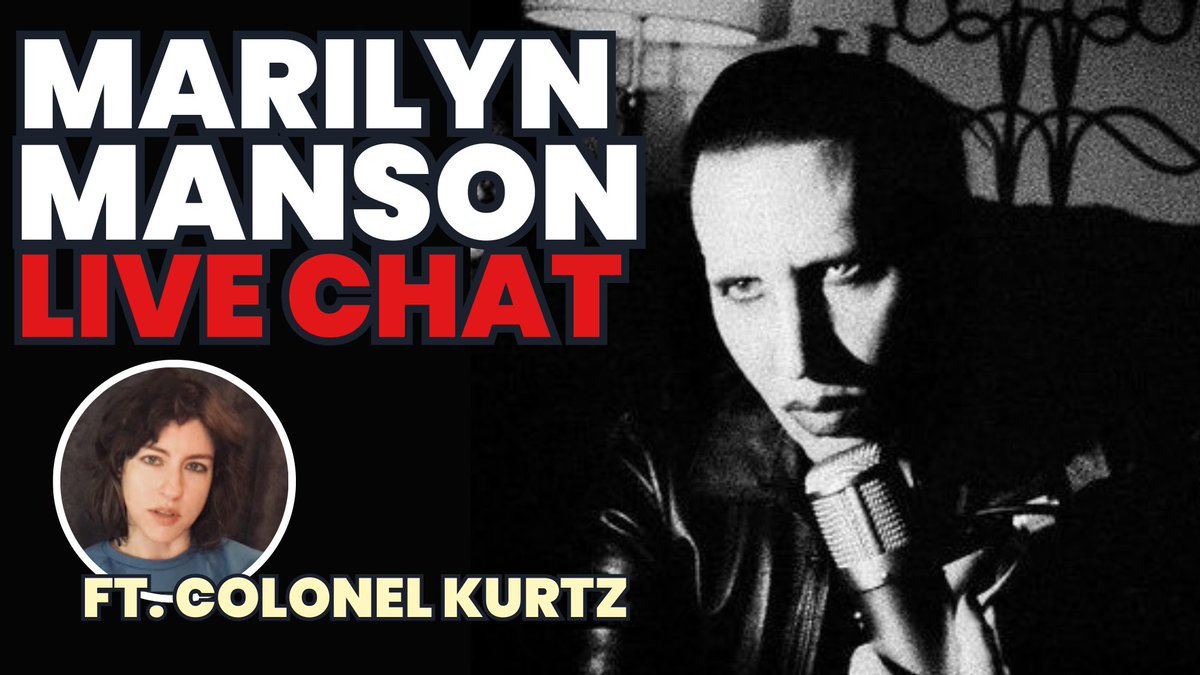 At 7 PM EST, I will be having a live stream with @colonelkurtz99!

We will be talking about Evan Rachel Wood, the TN custody, Marilyn Manson, and more.

Also, the latest allegations against @RSprachrohr and @colonelkurtz99 videos on it.

Link: youtube.com/live/1v7hsUIwB…