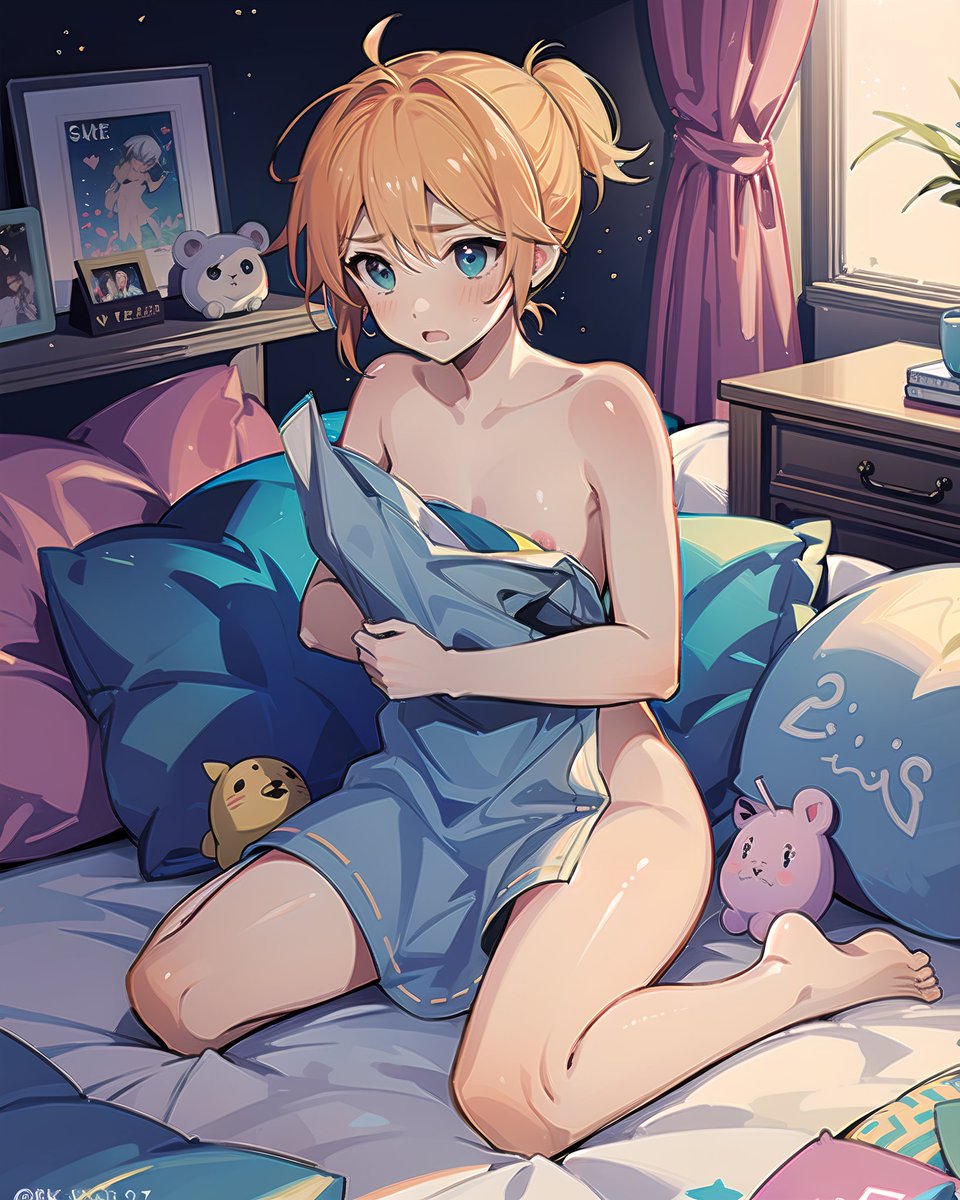LewdKagamine's tweet photo. " I wasn't... I wasn't doing anything weird, so shut up! " https://t.co/Frl6699kRX