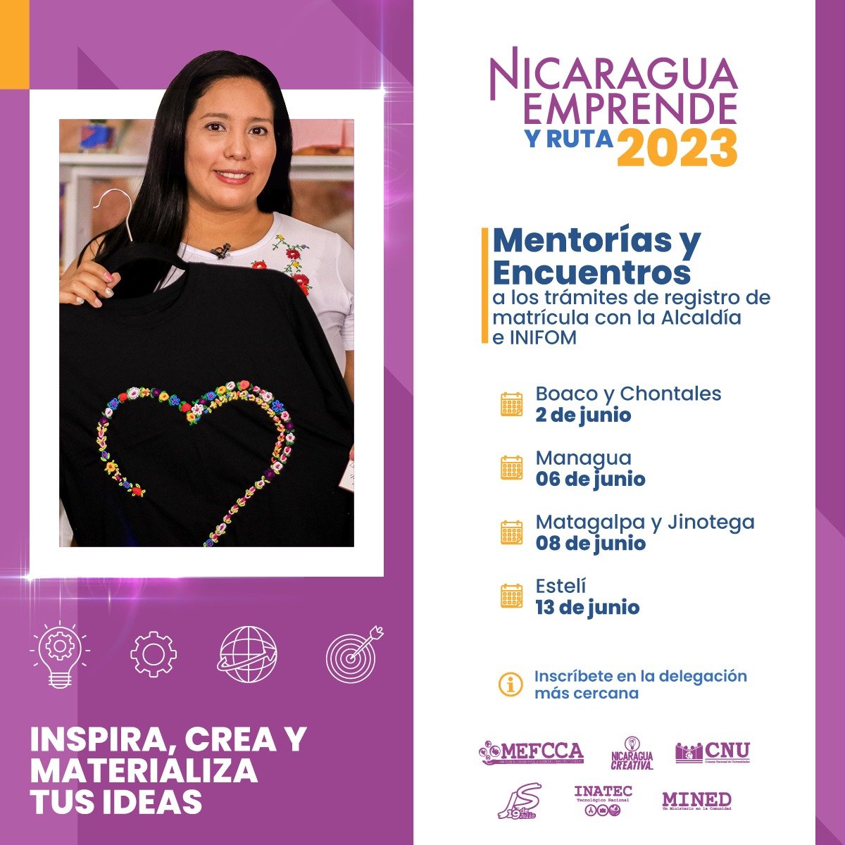 📷 Próximos encuentros y mentorías que se estarán llevando a cabo en los diferentes departamentos de nuestro país 📷
@MEFCCANic