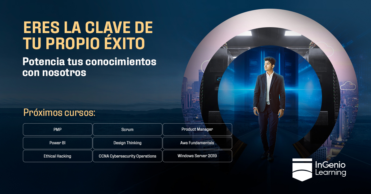 IngenioPe's tweet photo. Con InGenio Learning puedes potenciar tus conocimientos y adquirir nuevas habilidades para impulsar tu perfil en el mundo profesional! Nuestra #carrera y #cursos te ofrecen la capacitación y la experiencia que buscas➡️ https://t.co/oMTEokrPPW
#Ciberseguridad #Redes #Gestión #TI https://t.co/lvK0wOUagP