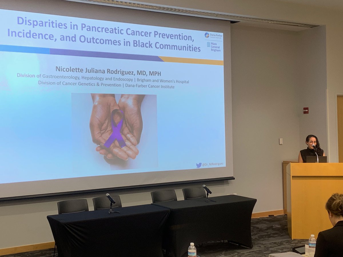 @Dr_NJRodriguez  @MassGenBrigham @DanaFarber  presents on #PancreaticCancer  outcome disparities in black communities today @WUGastro.