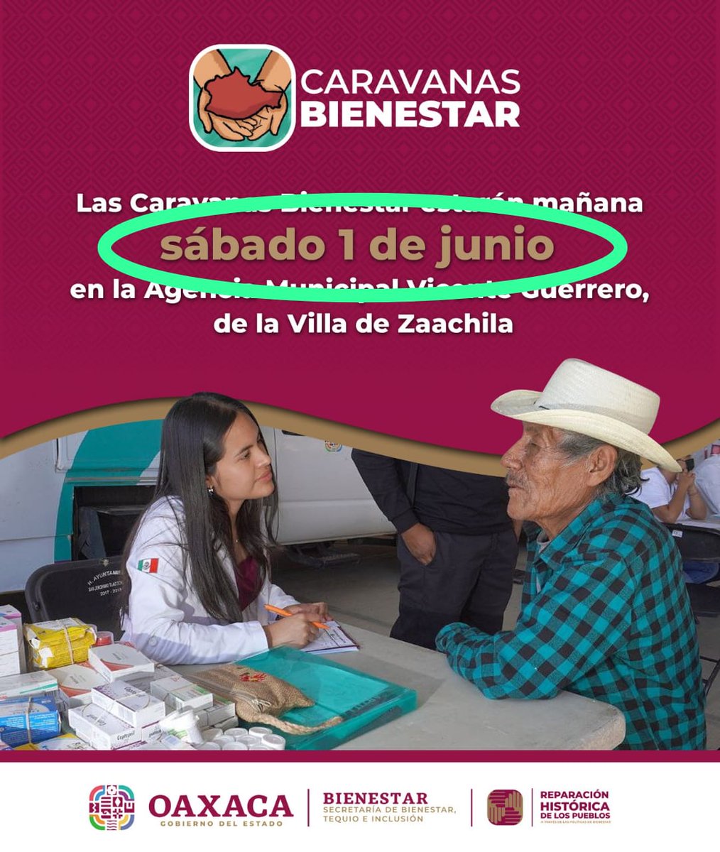 Siguen las torpezas en el área de Comunicación de la  #PrimaveraOaxaqueña.

Hoy es viernes 02  de Junio.. De dónde sacan sábado 01  de Junio @SEBIENTI_GobOax  ?