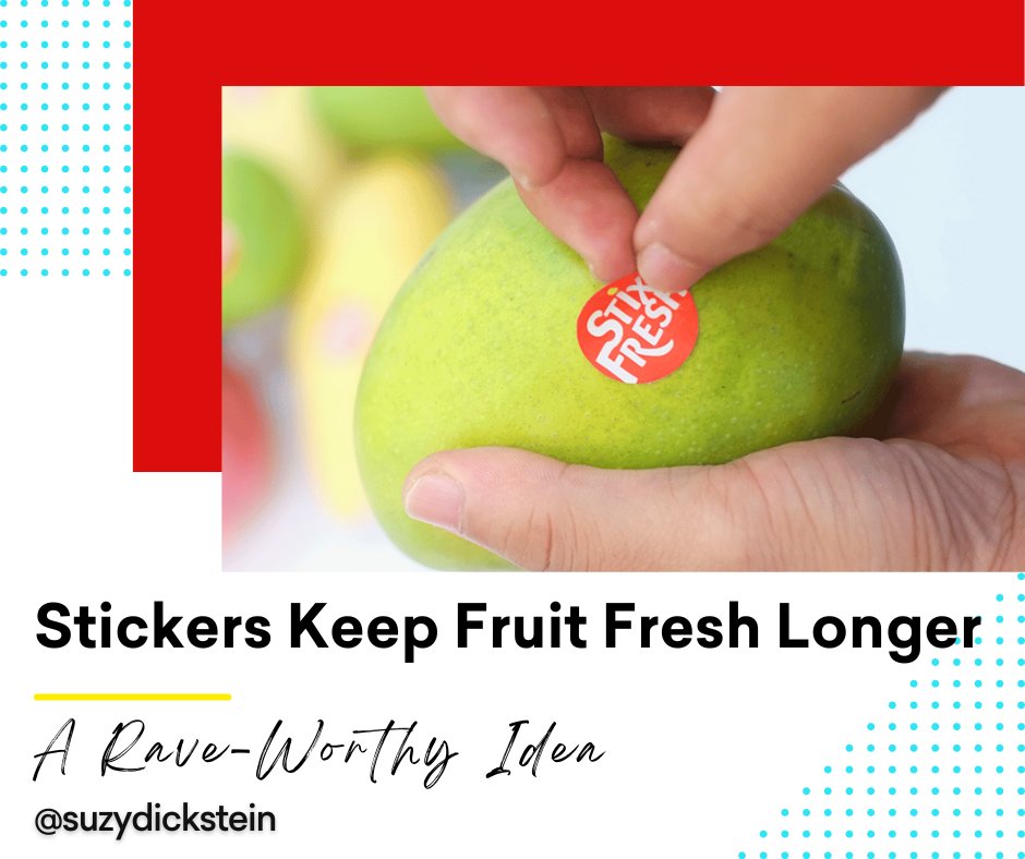 I have BluApple in my fridge to keep my fruits and veggies fresh for longer, so they don't get mouldy, but what if @ryplabs1's sticker would do the job right from the start? 

springwise.com/innovation/foo…

#innovation #israeliinnovation #innovative #raveworthy #raveworthyidea