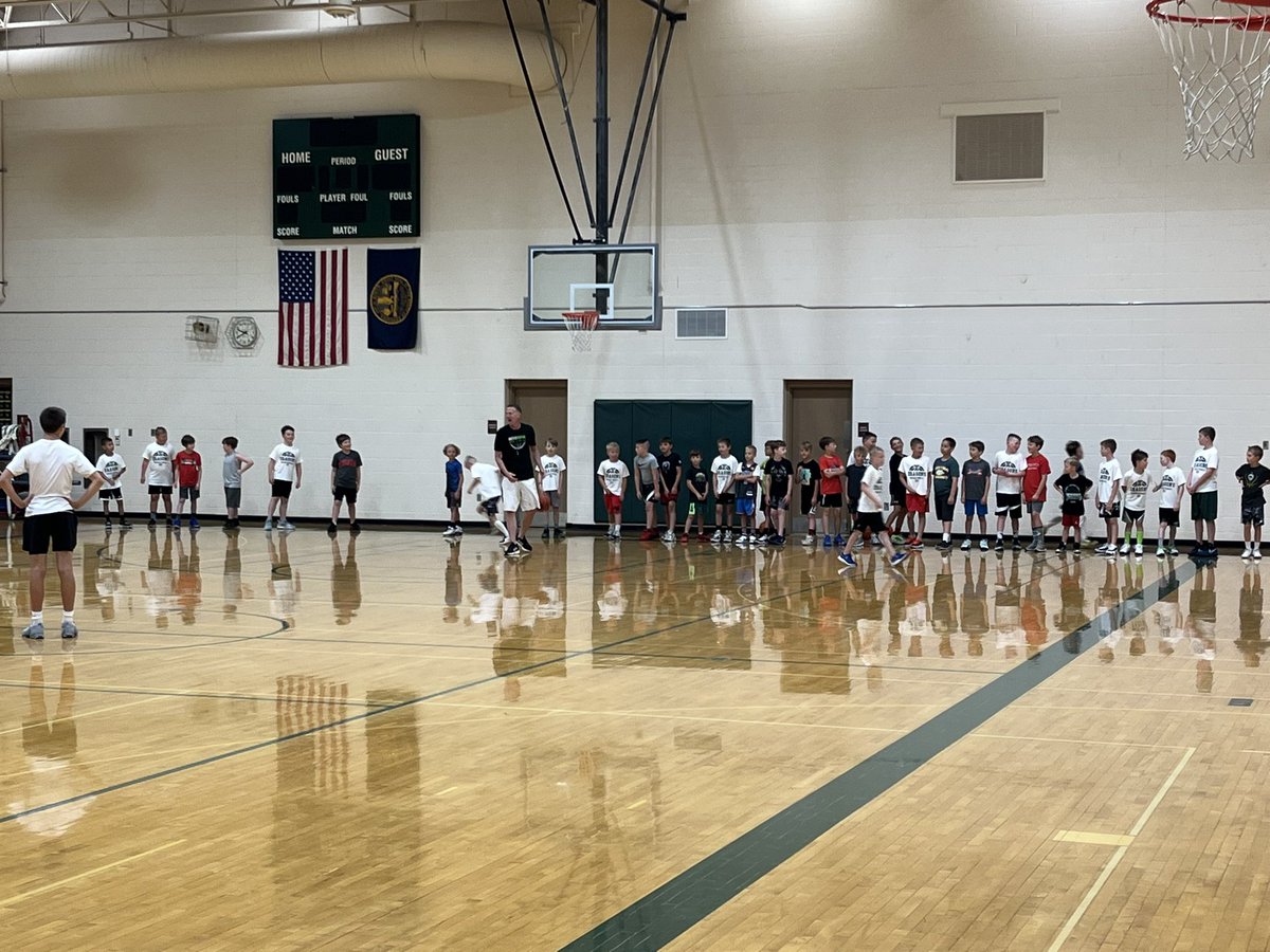 gretnabball's tweet photo. Today was the last day of camp for our 4th, 5th, and 6th graders. Enjoyed some skill work and a lot of competitions. They all competed and were very coachable! Everything we ask for in our players. https://t.co/ZNmlopJrla
