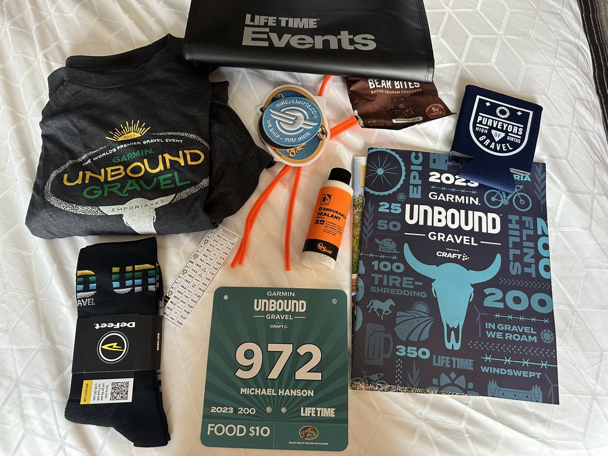 Ready to race Unbound tomorrow! 200 miles in 17 hours or less! Let’s do this!