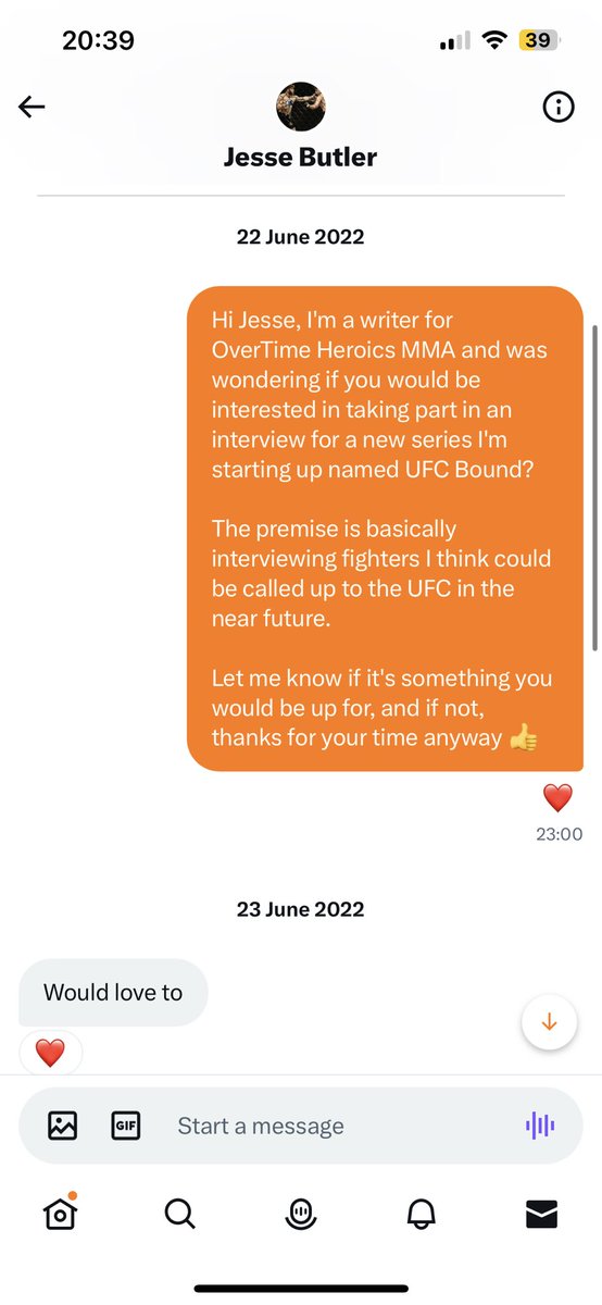 WeWinMMA's tweet photo. Throw back to the time I predicted @Jesse_Butler92 and his rise to the UFC, but my dog killed the interview by destroying my laptop 😅.

He takes on Jim Miller this weekend at #UFCVegas74 https://t.co/zGNunEyRxA