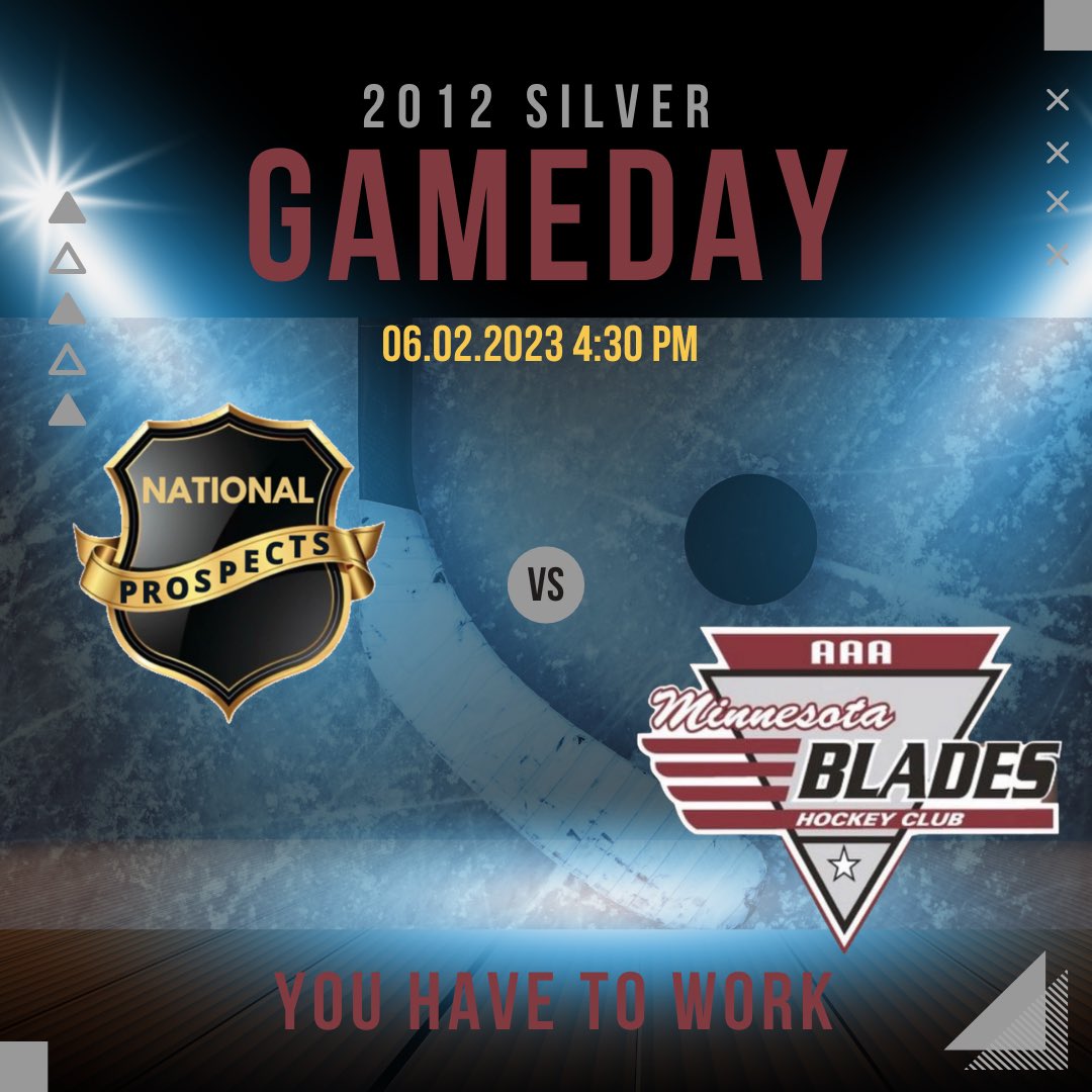 2012MNBLADES's tweet image. Second game of the day 

 2012 MN Blades Silver take on National Prospects  

4:30 PM
6.2.2023 

#LETSGOBOYS #YOUHAVETOWORK #MNBLADES #THE12S