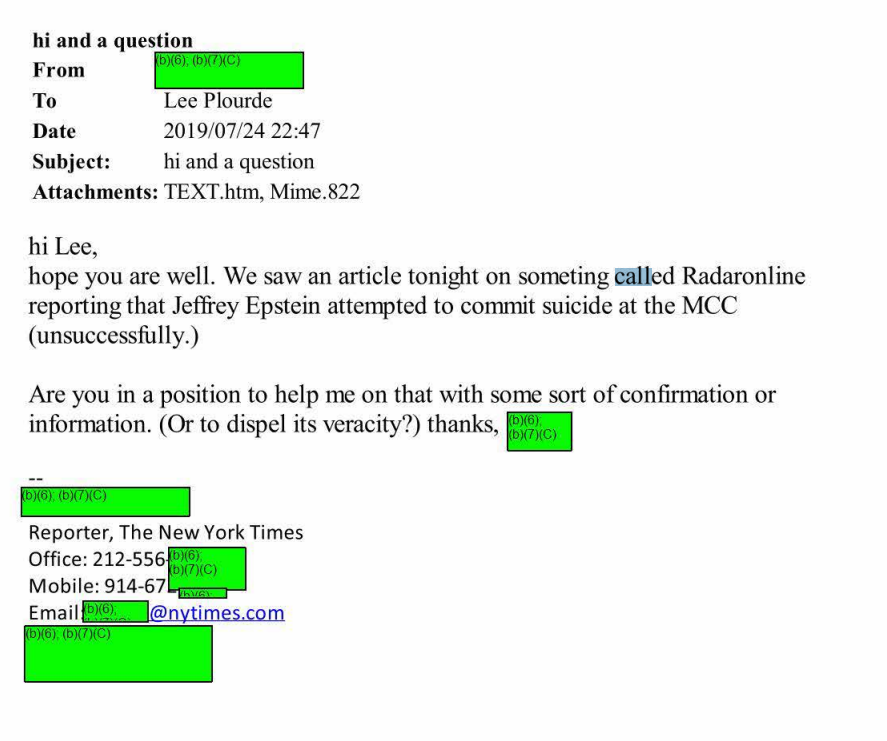  On Twitter NYT Reporter On The Epstein Beat Apparently 