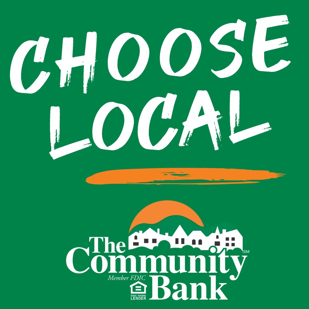 𝗖𝗵𝗼𝗼𝘀𝗶𝗻𝗴 𝗹𝗼𝗰𝗮𝗹 is a simple yet powerful way to support your community. 🧡🤝💚 

💚 #TCBMakingMorePossible
🧡 #BankLocal
💚 #ChooseLocal
🧡 #DepositLocal
💚 #ThinkLocal
🧡 #LiveLocal
💚 #BorrowLocal
🧡 #TheCommunityBank
💚 #WeAreTCB