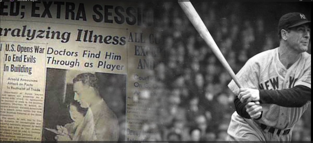 NeuvivoInc's tweet photo. Lou Gehrig was diagnosed with ALS in 1939 and had to stop playing the game he loved. 
It's been over 80 years and still, very few treatments exist for a horrible disease.       
New and effective solutions are needed.  
- In 2023, ALS should be an *entirely manageable condition*. https://t.co/7wyEThQ4ey