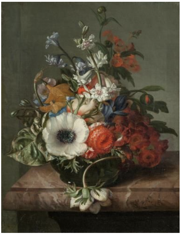 NoteArtHerstory's tweet photo. Flower Still Life with White Anemone, 1746, by #RachelRuysch (Dutch, 1664-1750), who was born #otd, Jun 3. Held by Kurpfälzisches Museum der Stadt Heidelberg, https://t.co/4xT5Swf5Q7 #womenartists #artherstory https://t.co/He6a09g1Bs