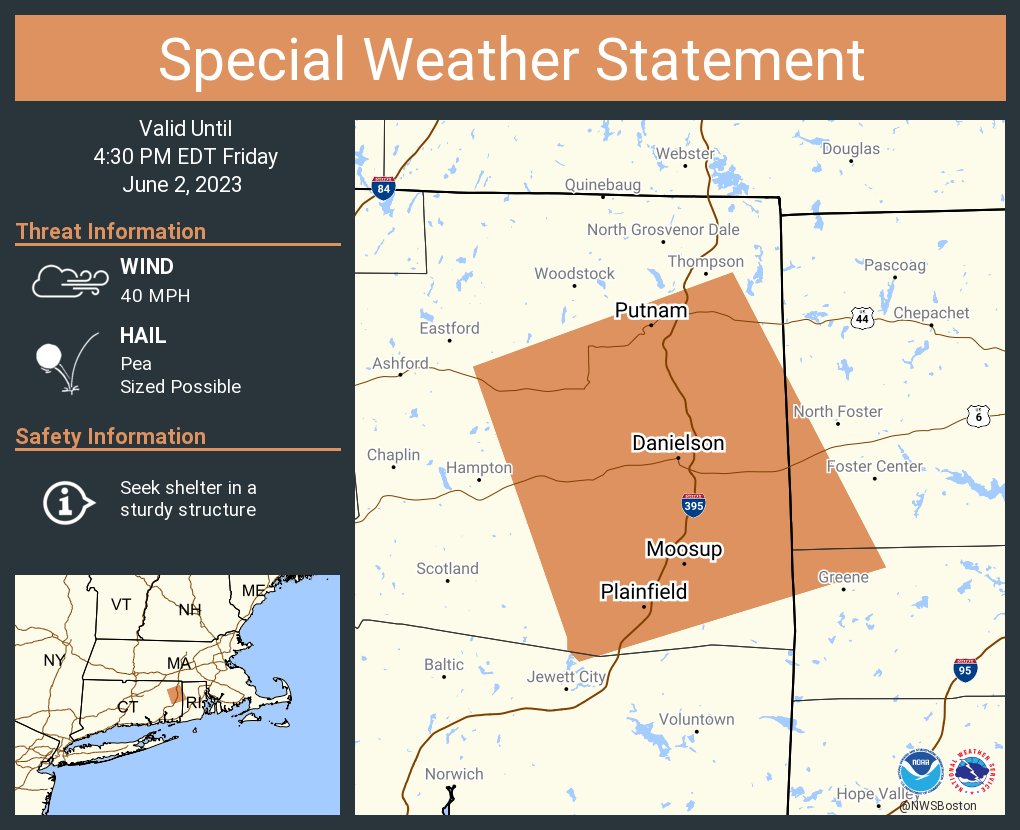 NWS Boston on Twitter "A special weather statement has been issued for