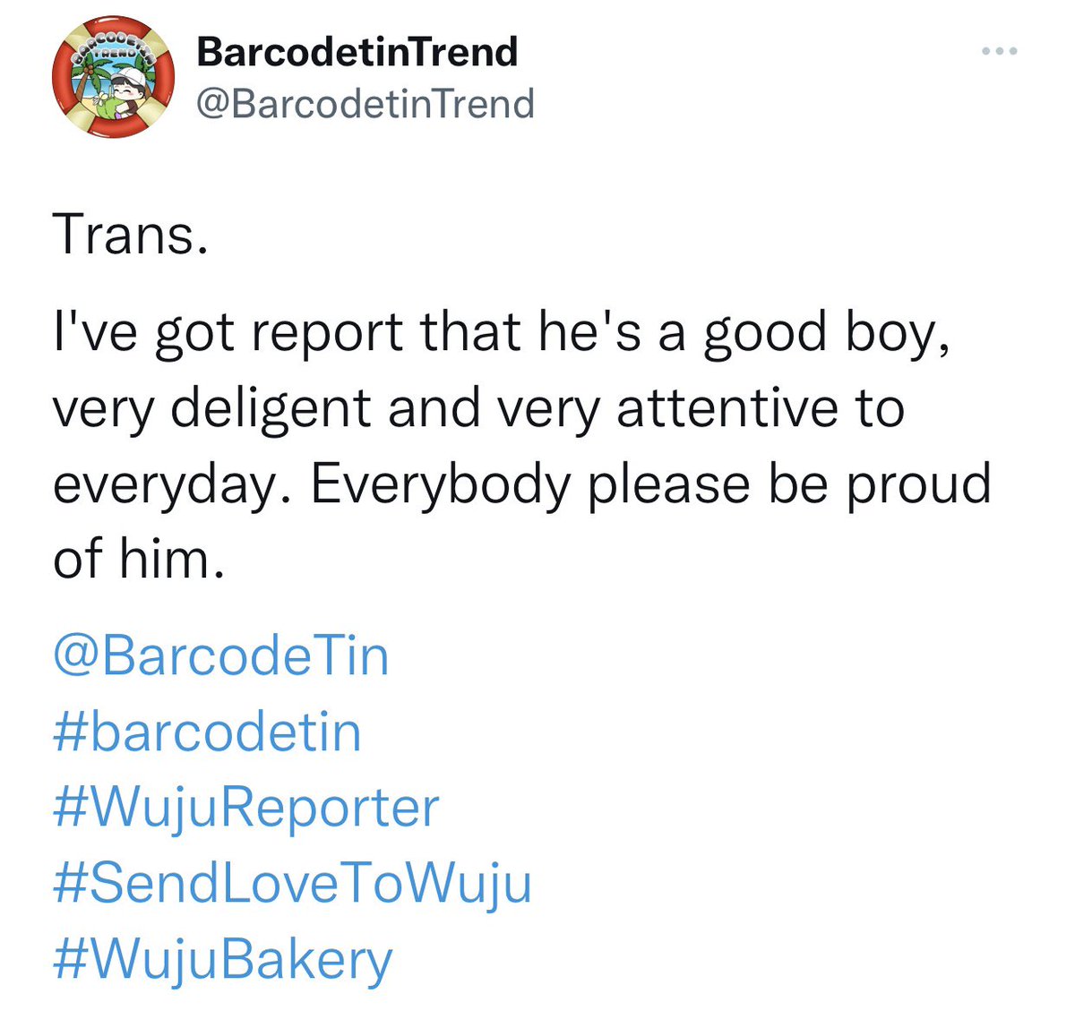 deermyraccoon's tweet photo. Our Wuju came to report by himself this time (I wonder why, after sending someone off~ 🙈) 

And P’Pond posted about Barcode, our boy is loved 🥰 

#WujuReporter #BarcodeTin #SendLoveToWuju https://t.co/ExMKCl78Wf