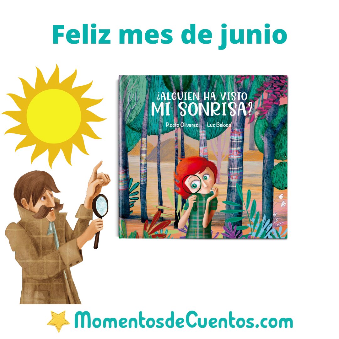 ☀️Feliz mes de junio☀️
☺️ La sonrisa da más luz que la electricidad, sonríe ☺️
Felicita a tus familiares, amigos y contactos con esta preciosa tarjeta de Buscón.

🔎📗🥰 ¿Alguien ha visto mi sonrisa? 

✍🏼 <a href="/rociooc2013/">EL AULA DE PT ❤</a>
🎨 <a href="/LuzBeloso/">Luz Beloso</a>
🖨️ ⭐ <a href="/Momentosdecuent/">Momentos de cuentos</a>

🧵⬇️