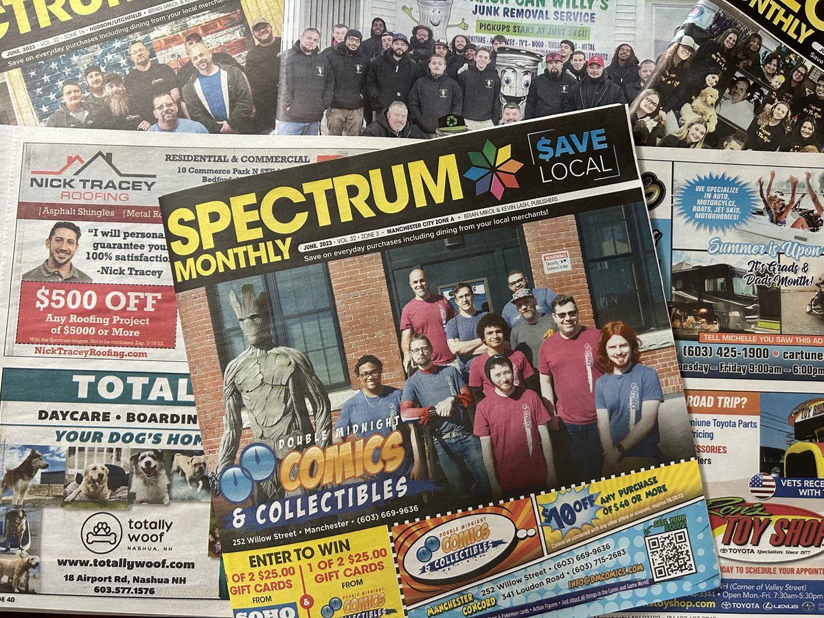 With summer approaching, this month's Spectrum Monthly has everything you'll need for your summer plans. Check out this month's great offers today! #spectrummonthly #WeAreLocal #directmail #directmarketing #marketing #localadvertising #shoplocal #coupons #savings #greatoffers