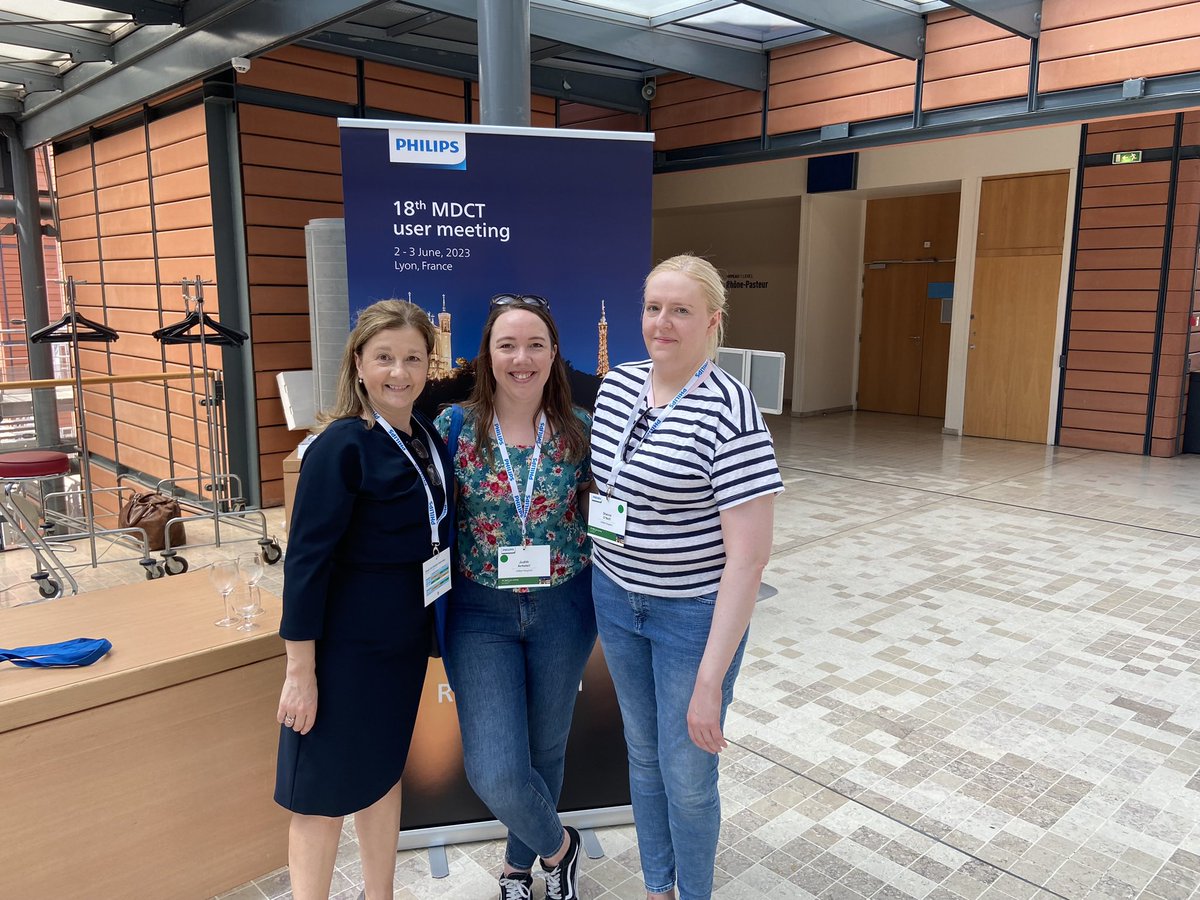 donegalshauna's tweet photo. Wonderful and informative time in #Lyon for @PhilipsHealth #MDCT2023 representing @BelfastTrust with colleagues from @setrust and @SouthernHSCT for all things #spectralCT https://t.co/hD4yDBCVyX