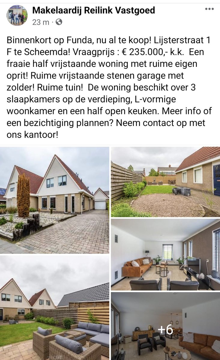 #tekoop #huis in #Scheemda. Slechte 1,1 km van het treinstation, waardoor je een goede en snelle verbinding hebt naar de stad #Groningen. Ideaal voor woon-werk (of studie) verkeer.