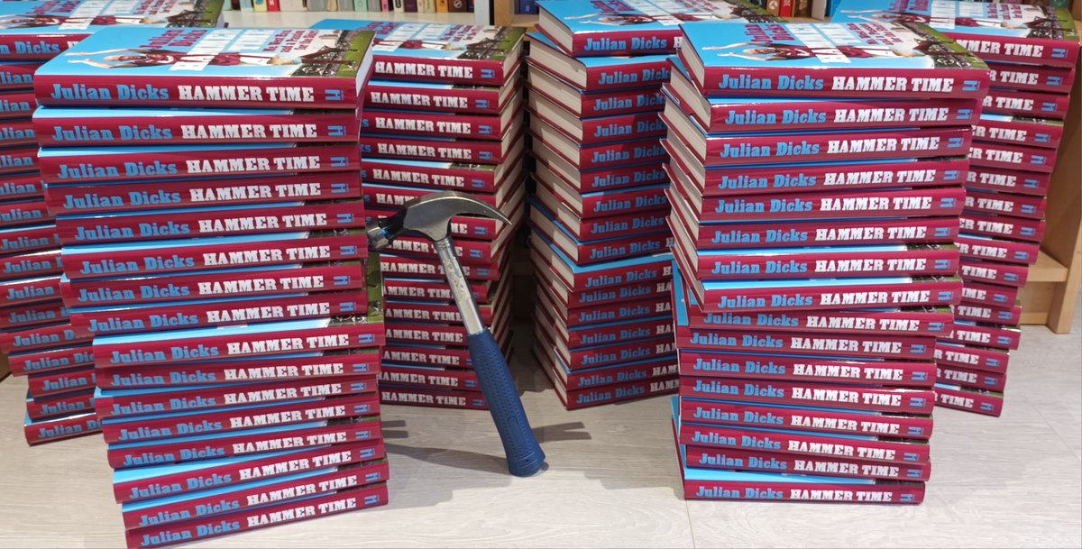Biggreenbooks's tweet photo. IT'S HAMMER TIME!

They arrived about an hour ago. 

SIGNED copies of Hammer Time by Julian Dicks. 

If you'd like one, you can order it HERE. 

https://t.co/qwijRAgO8V

The link works this time!

(Hammer not included with purchase)

PLEASE RETWEET! https://t.co/BCRgPPeEgw