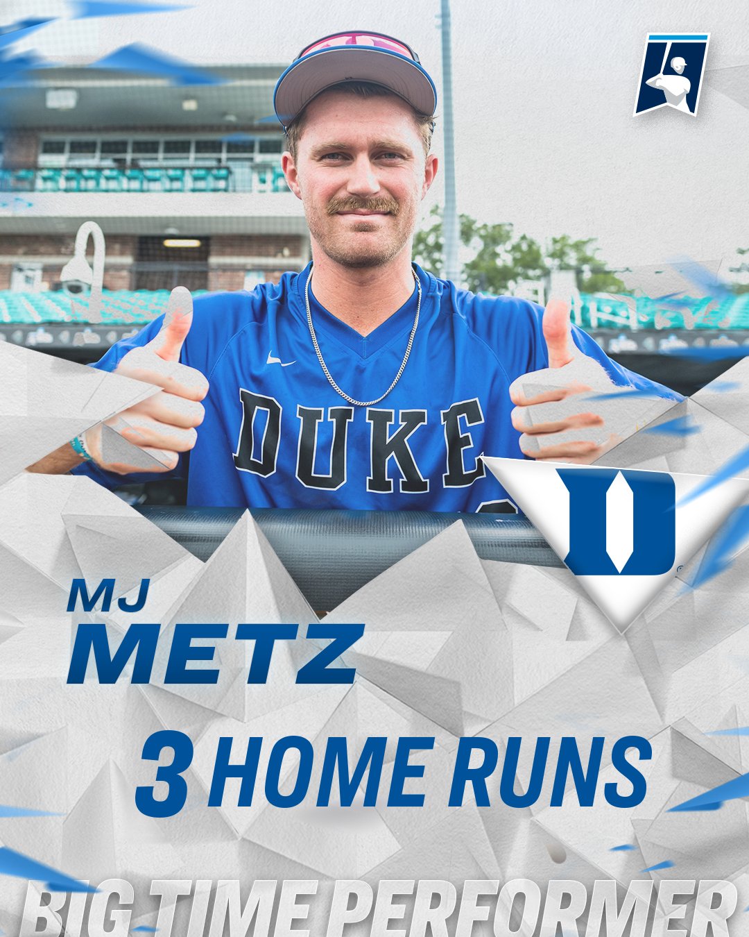 Duke baseball star MJ Metz plays NCAA tournament with torn ACL. How?