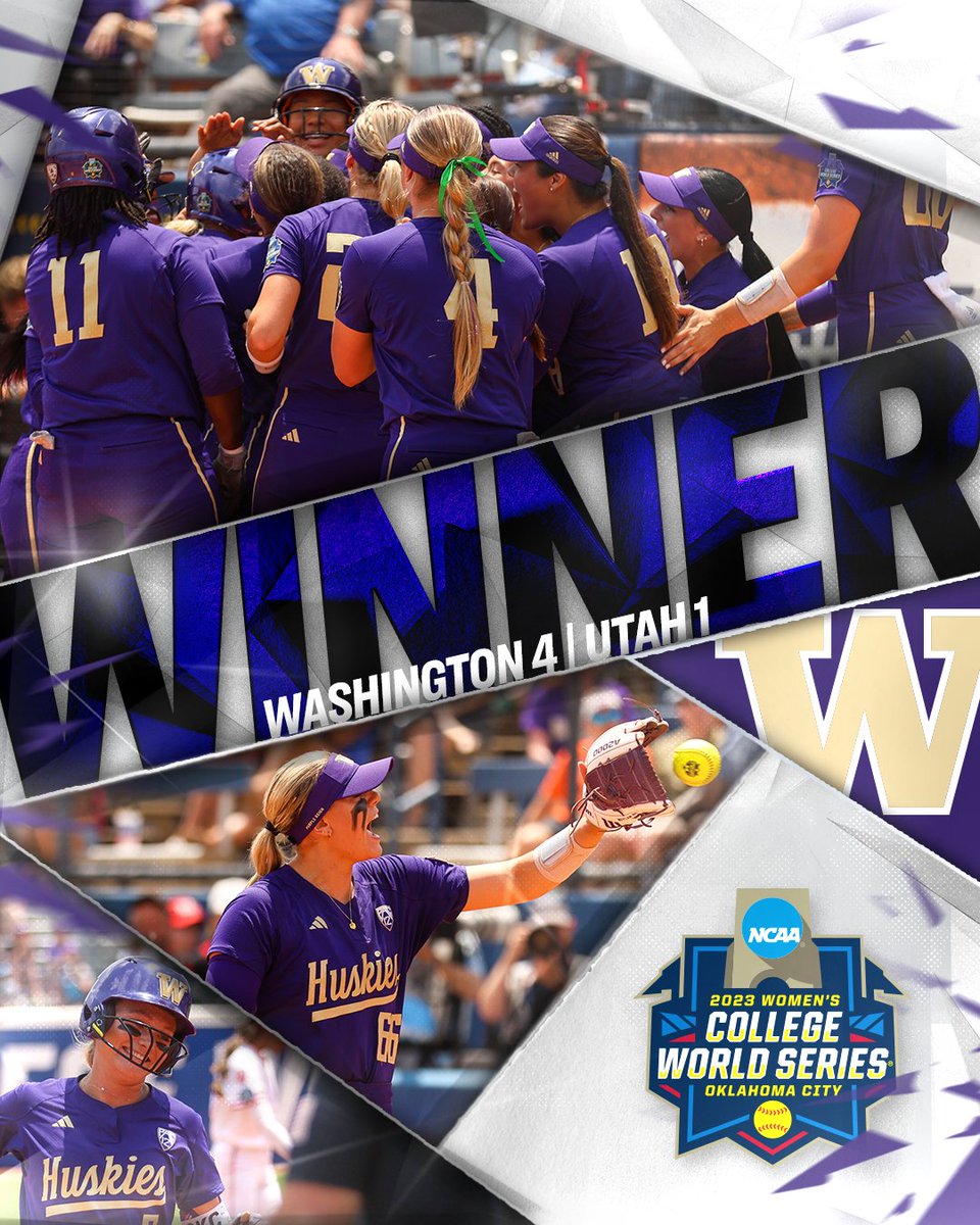 NCAA Softball (@ncaasoftball) on Twitter photo The Dawgs get the dub!!! πΊ
A big day at the plate for <a href="/ryleeholtorf/">rylee holtorf</a> powers (7) <a href="/UWSoftball/">Washington Softball</a> to a 4-1 win against (15) Utah in Game 4 of the #WCWS. The Dawgs get the dub!!! πΊ
A big day at the plate for <a href="/ryleeholtorf/">rylee holtorf</a> powers (7) <a href="/UWSoftball/">Washington Softball</a> to a 4-1 win against (15) Utah in Game 4 of the #WCWS.
