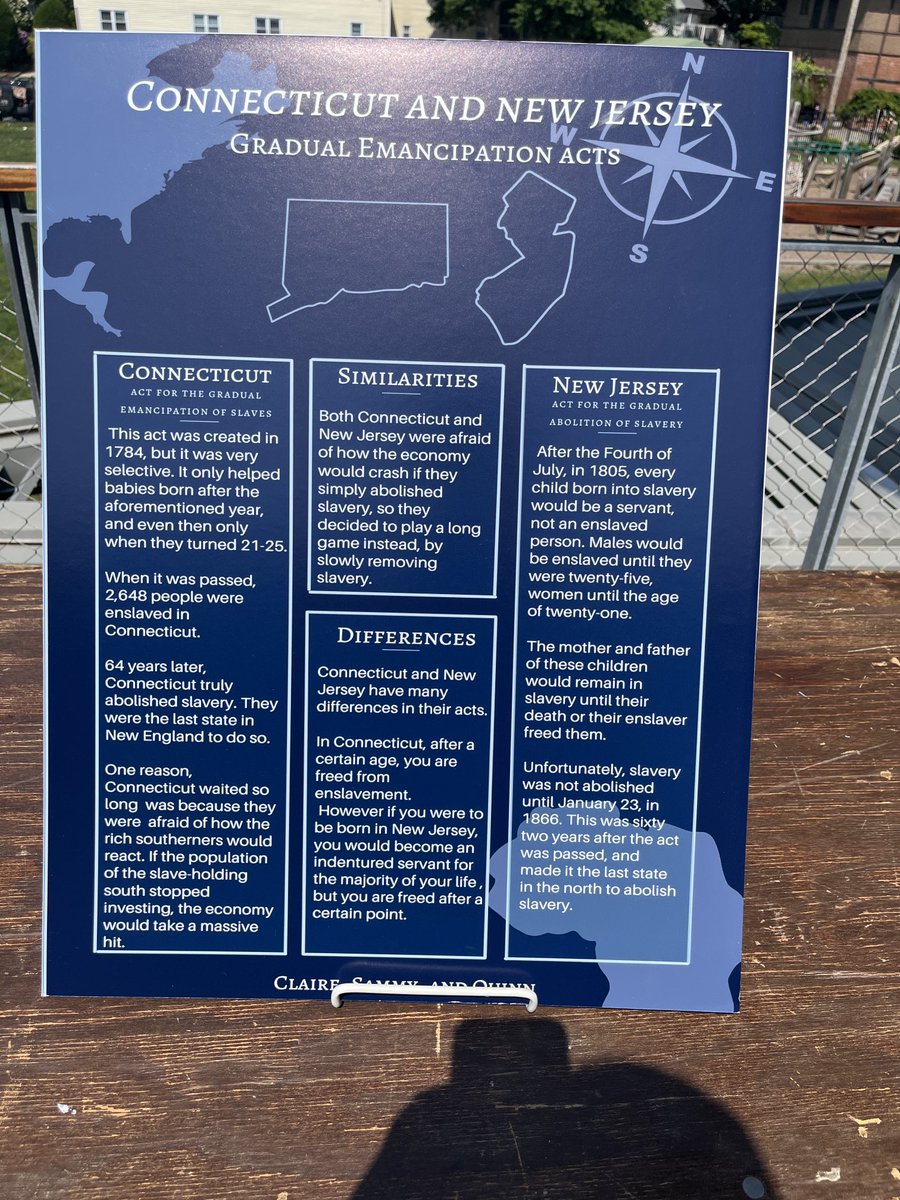 WitnessStones's tweet photo. Nean was enslaved in New Jersey, escaped to Conn and gained his legal freedom in New Haven. Thank you ⁦@FooteSchool⁩ students and teachers for this amazing memorialization of Nean’s life and agency. You lead in creating how our work can continue to grow and thrive! https://t.co/xwNHftDY1p