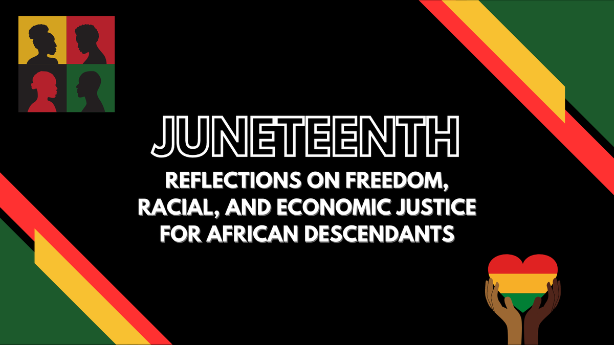Juneteenth: Reflections on Freedom, Racial, and Economic Justice for African Descendants

Friday, June 16th
3 - 6:00 pm CT
Whitney Library Concert Hall
5175 E. Tropicana Ave.
Las Vegas, NV 89122

Register Now: cvent.me/7zwae1