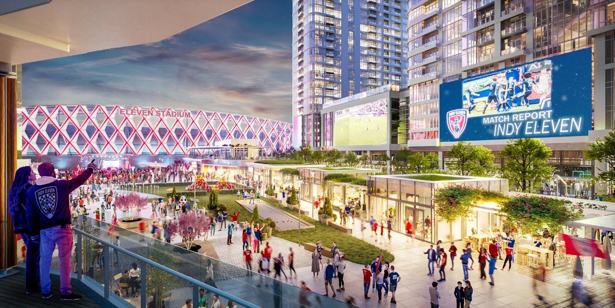 FOS's tweet photo. Work has begun on USL club Indy Eleven’s new $1 billion “Eleven Park” near downtown Indianapolis.

https://t.co/VbB3kGGR7b https://t.co/y8wHRmgpS8