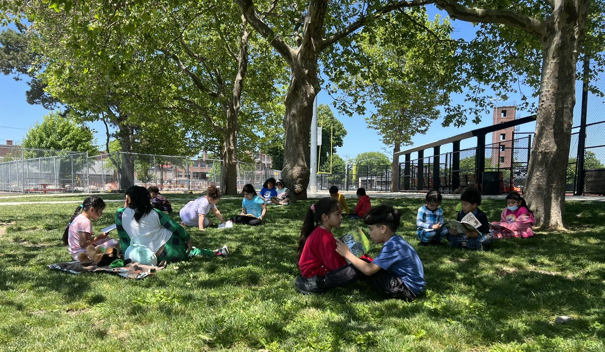 OlgaMorel9's tweet photo. This reading week @Lima_FortesES you could find us under the 🌳 😎 📚 @ppsdMLLs https://t.co/ODkgGRoPr8