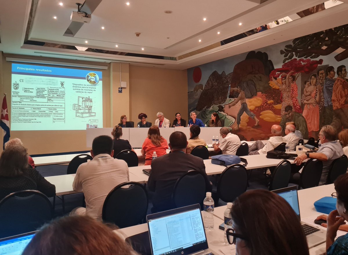 FundacionUH's tweet photo. 📌Panel "Gestión de la Innovación en las empresas" con la experiencia del proyecto Inno-Cuba y los resultados del Laboratorio de Investigaciones Fotovoltaicas con empresas del @MinemPeru y @MindusIndustria. https://t.co/qZ2fT2od2k
