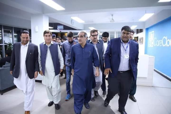 Ali_Sahb's tweet photo. It was a great pleasure to welcome Federal Minister @KhSaad_Rafique  to MTBC. He was provided a comprehensive overview of MTBC's operations and KashmirAir and he expressed gratitude for the company's contributions to the IT industry in Pakistan. 
#MTBC #AirKashmir https://t.co/2rZrVxklvl