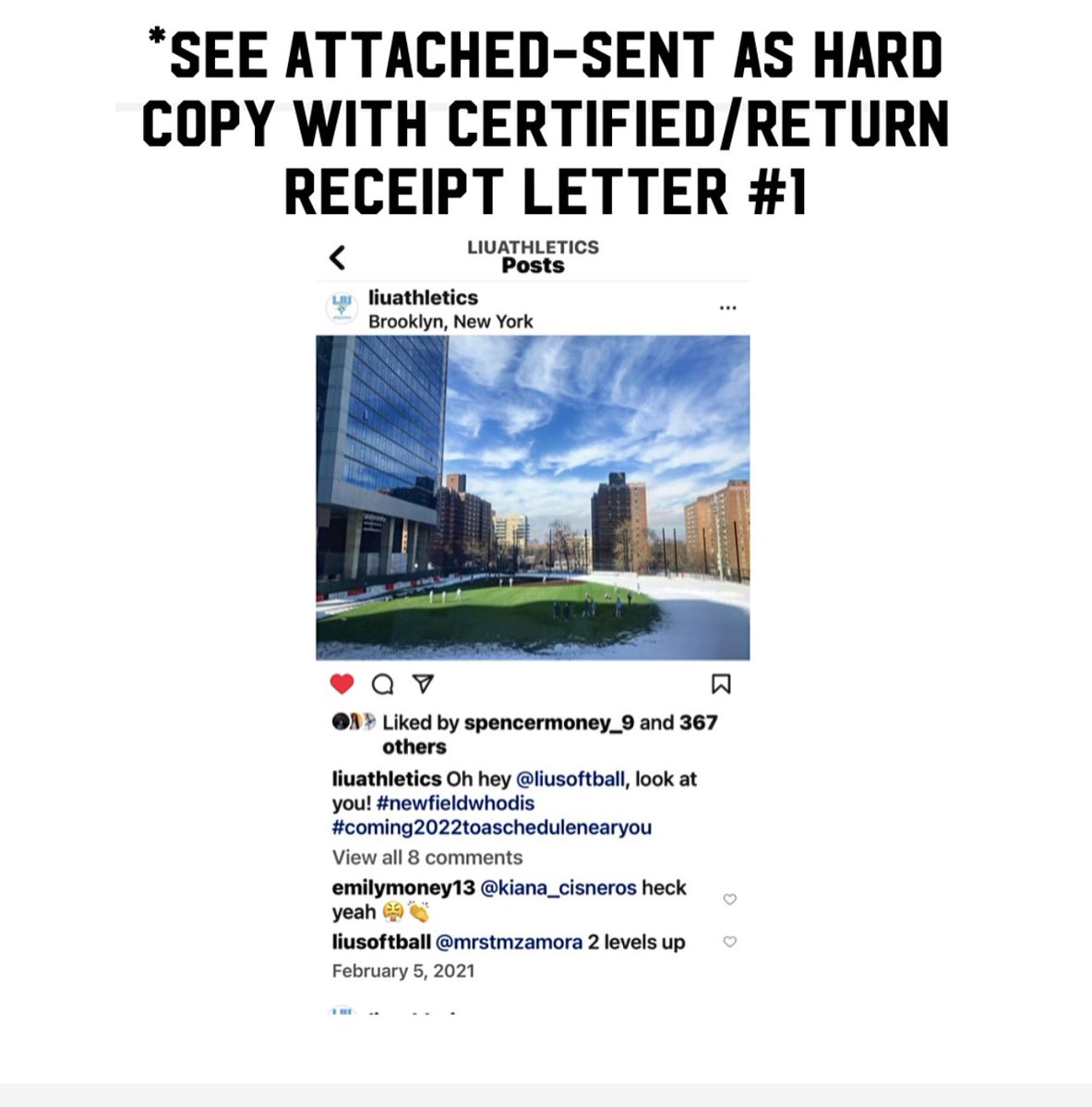 Craftolyn's tweet image. The real question is how many letters do I have to send certified/return receipt requested &amp;amp; how much more has to happen before the @LIUBrooklyn Board of Trustees will find the courage to take action which puts the best interest of the university ahead of their own??