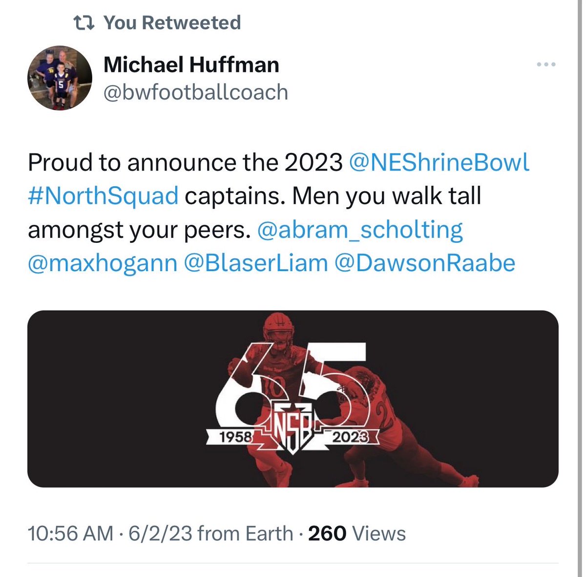 Good luck to the local dudes from ⁦<a href="/DiscovererWay/">Columbus High</a>⁩ ⁦<a href="/DiscovererFB/">Columbus Football</a>⁩ ⁦<a href="/WeAreLakeview/">Lakeview Athletics</a>⁩ ⁦<a href="/ScotusCC/">Scotus Central Catholic/Columbus Catholic Schools</a>⁩ at the #NEShrineBowl.  #ColumbusFBDudes