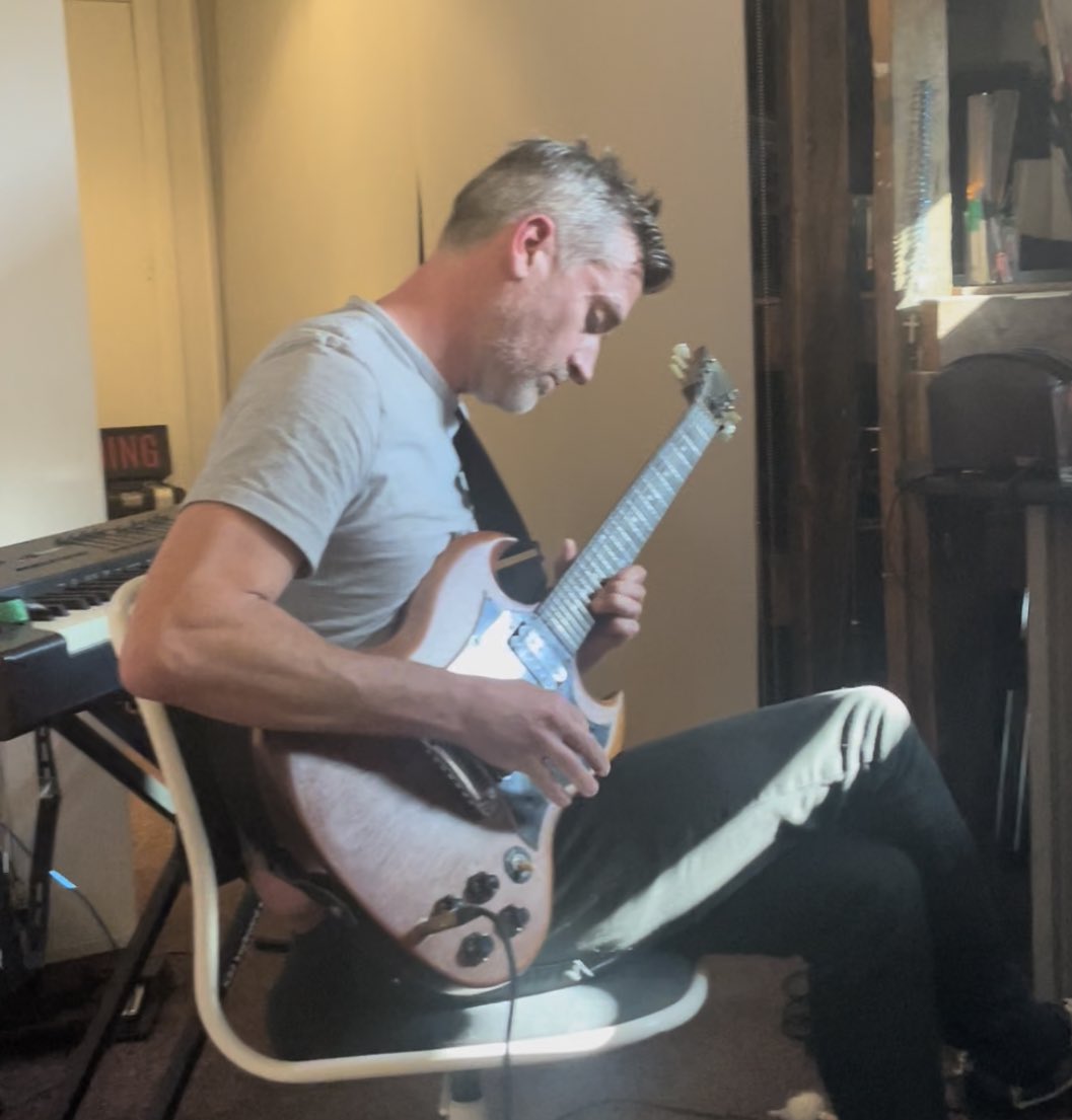 LostChimes's tweet photo. We can’t believe that we are recording our 2nd album with the lovely and magical @gerrydiver! 
Here’s some behind the scenes snaps from our first recording day on 27 May. Check out Gerry’s amazing body of work on his website inc. @freshonthenet  @LisaKnappMusic @grahamcoxon &amp;more https://t.co/mD7SpVw7Nj