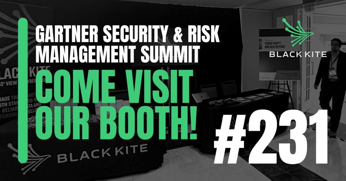 We are a few days away from the 2023 Gartner Security Risk & Management Summit! This year’s theme is all about being business-aligned and risk-focused. Stop by our booth, #231 to network with our team and learn more about how Black Kite is disrupting third-party risk. Plus,…