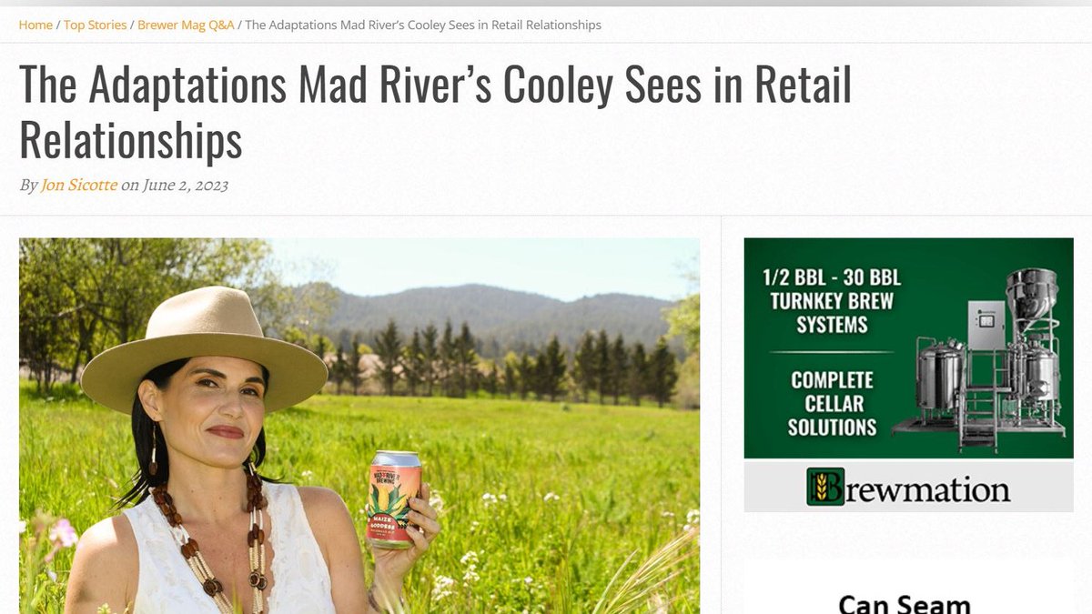 madriverbrew's tweet photo. Thank you @BrewerMagazine for the Q&amp;A! Read about how we are adapting as an independent craft brewery and our vision for the future. https://t.co/oRLDInOcDK https://t.co/cOmjDoIngn