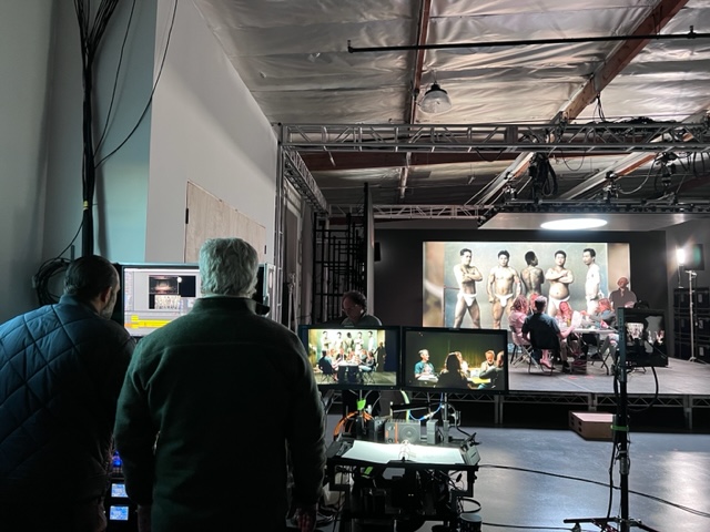 REimaginealife's tweet photo. Behind the scenes on RE means screens on screens on screens!! 

#OnSet #TVseries #RE #REimaginingALife #Actors #ActorsLife #LED https://t.co/Z8Vmol9ul9