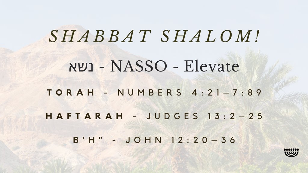 Shabbat Shalom!

#ChosenPeople #ShabbatShalom #Shabbat #Torah #Messianic #Numbers #Nasso
