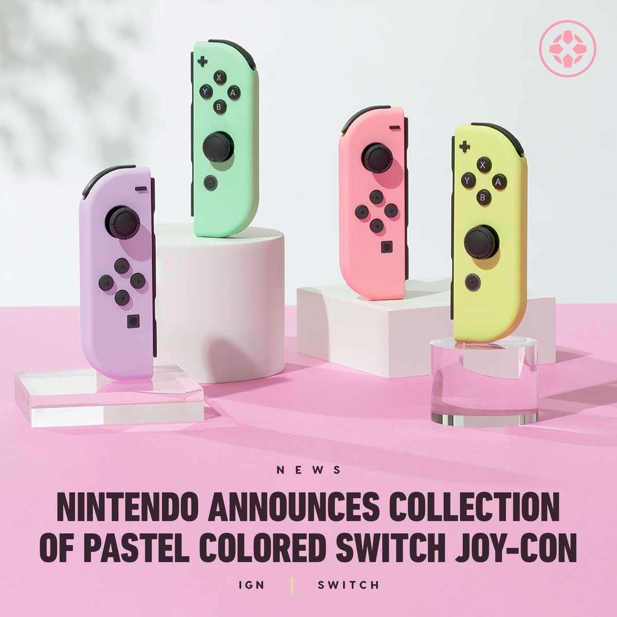 IGN on Twitter "Nintendo's new line of pastel JoyCon controllers will