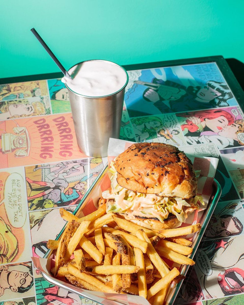 CarhopME's tweet photo. Burgers and boozy shakes. Can't beat that on a hot day like today.

Get A&amp;C Soda Shop delivered exclusively on CarHop.

https://t.co/tEkhULXHQK https://t.co/Sk6UYXFD7o