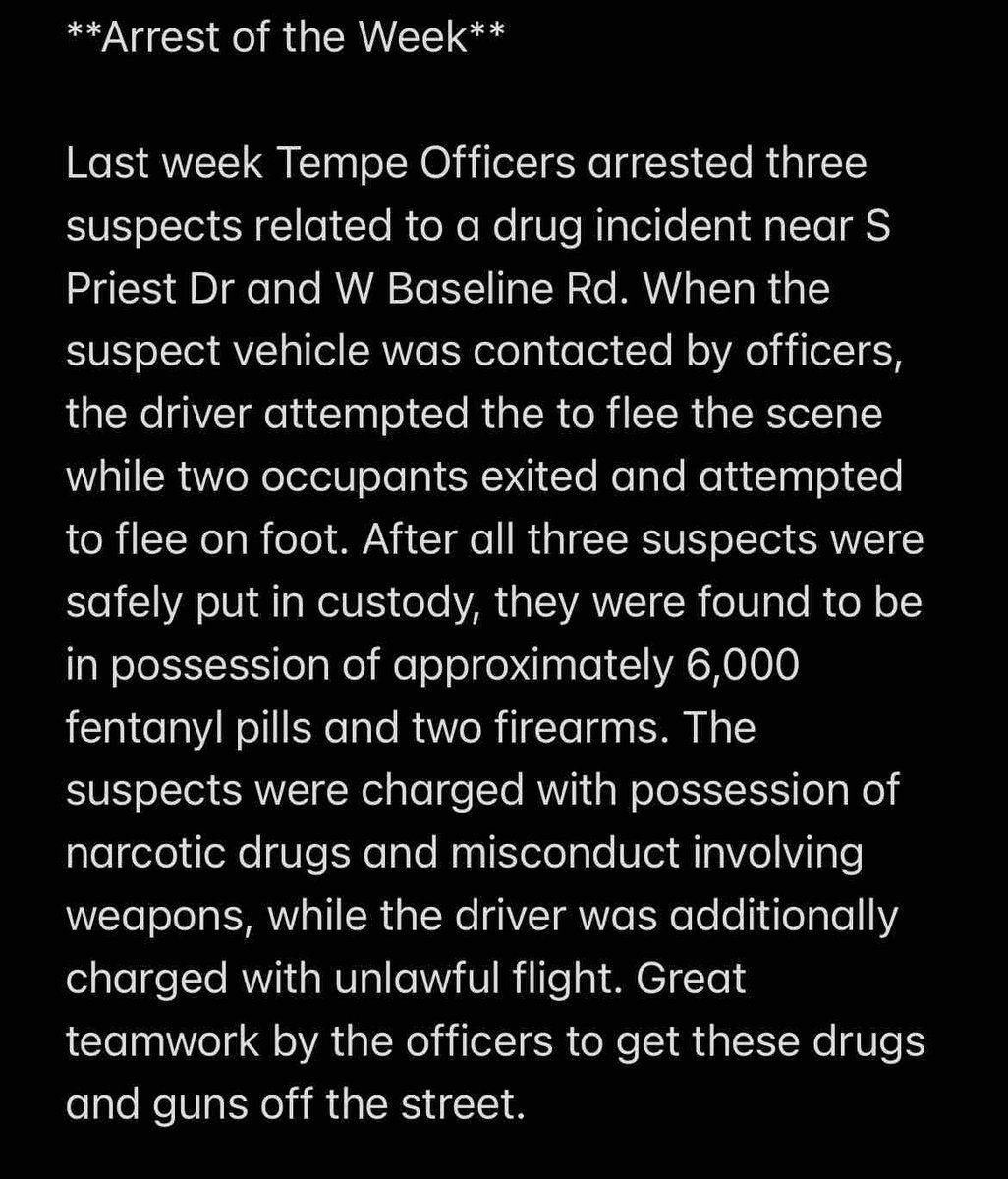 Tempe Police Department tweet media