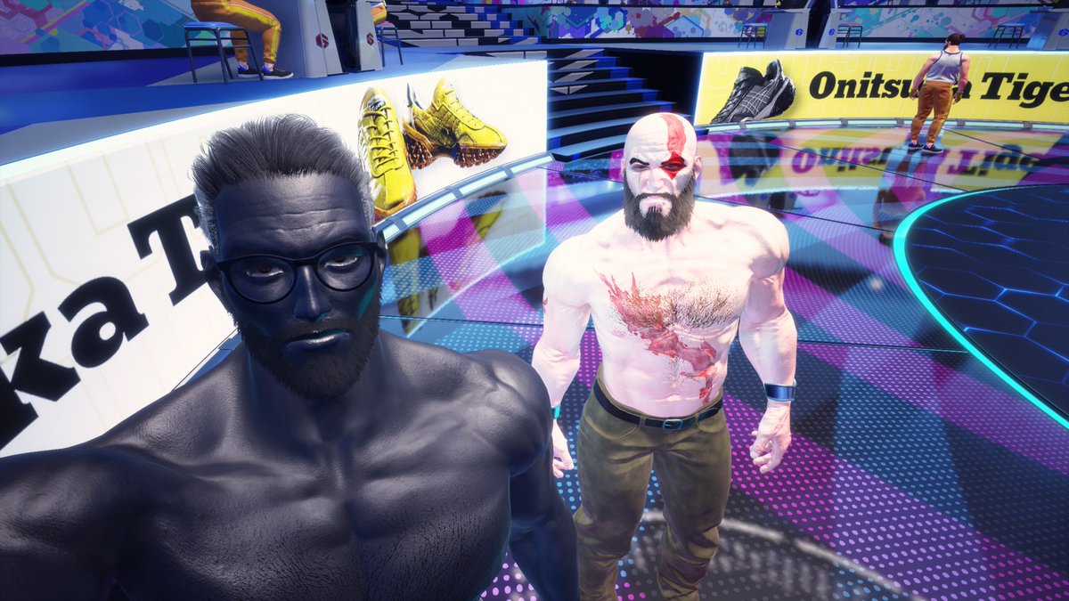 mastoise's tweet photo. Kratos x gigachad selfie #PS5Share, #StreetFighter6 https://t.co/AJws1Tn7rw