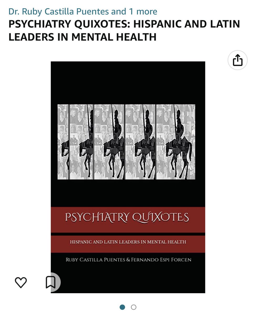 Just out!!!! This book is a gem! Highlighting some of the pioneers and advocates for Hispanic/latinx psychiatry and mental health  <a href="/LatinxInPsych/">#LatinxInPsych</a> !

Edited by <a href="/rubycastilla/">Ruby Castilla-Puentes, MD, DrPH, MBA</a> !!! Check it out

amazon.com/PSYCHIATRY-QUI…

<a href="/APALatinoCaucus/">APAHispanicCaucus</a> <a href="/WARMImujeres/">WARMI</a> <a href="/hispanicpsych/">American Society of Hispanic Psychiatry (ASHP)</a>