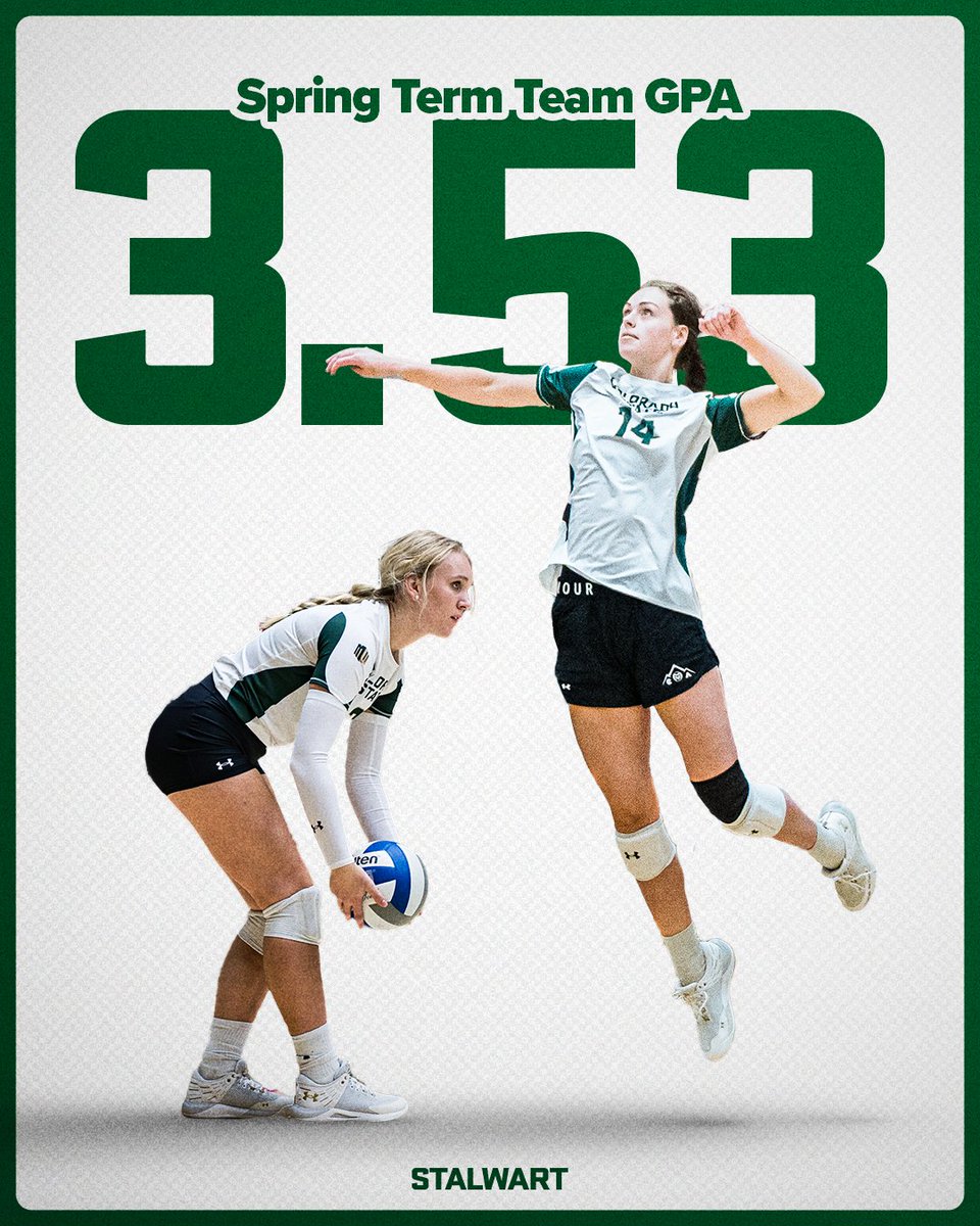 CSUVolleyball's tweet photo. 2022-23 School Year in the 𝘽𝙊𝙊𝙆𝙎 with a 3.53 spring team GPA! 📚

Special congrats to Barrett Power and Alyssa Groves who both earned a 4.0 this last semester!

#Stalwart x #PointRams https://t.co/apLl0RSm9q