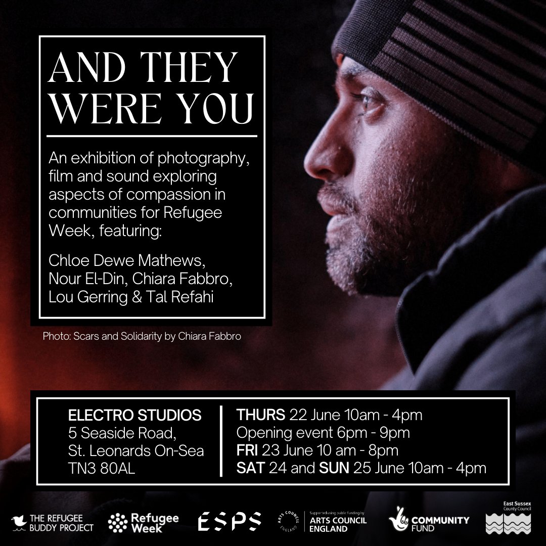 🔷 Tours &amp; Talks for Refugee Week 2023 🔷 #RefugeeWeekWithTRBP Event 5.

💫 Presenting "And They Were You," an immersive showcase of photography, film, and sound.