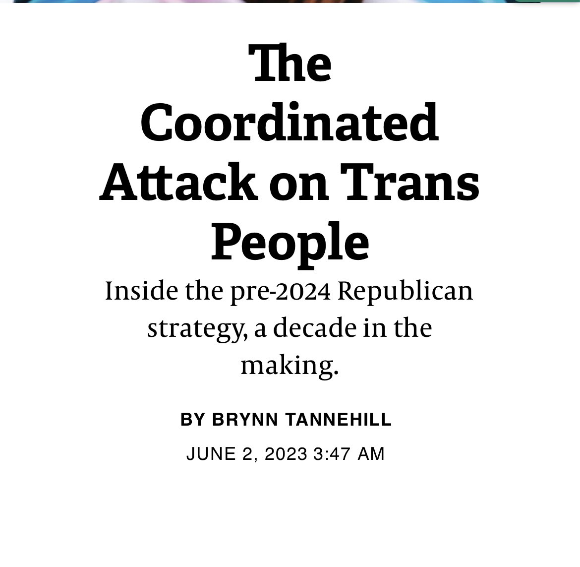 In 2014, religious conservatives realized they’d lost the battle over same-sex marriage and looked for a new target to attack. Rightwing legal groups fund fake feminist organisations to lend a veneer of legitimacy, while trans people flee the country.

👉🏻 progressive.org/latest/the-coo…